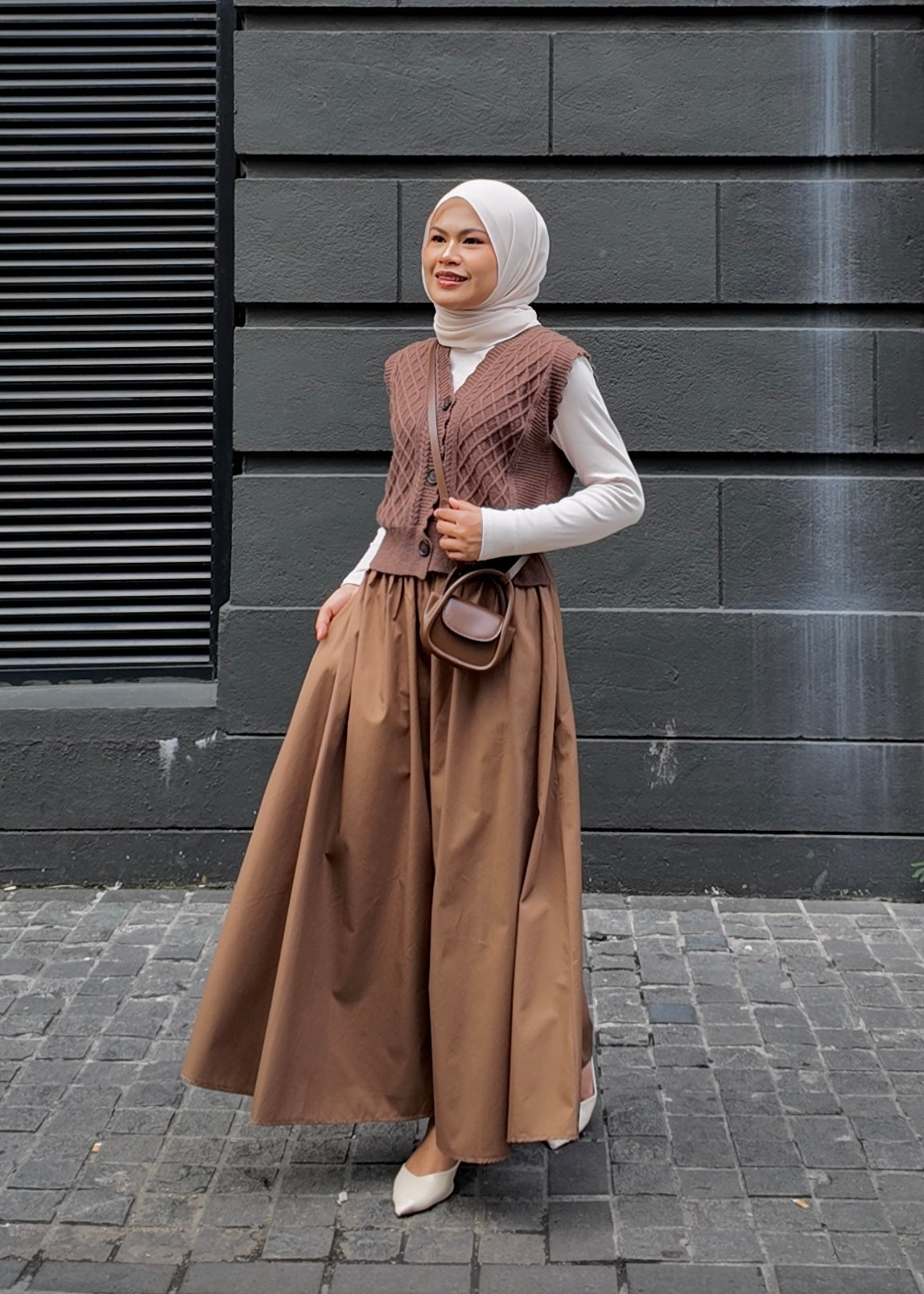 Miaa Poplin Skirt